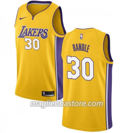 Maglia NBA Los Angeles Lakers Julius Randle 30 Nike 2017-18 Oro Swingman - Uomo